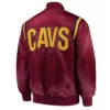 Cleveland Cavaliers Wine Teddy Satin Jacket