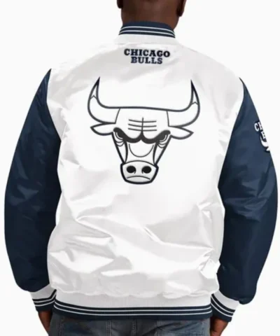 Starter NBA Chicago Bulls Striped Varsity Full-Snap Jacket