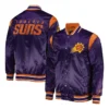Starter Phoenix Suns Force Play Full-Snap Varsity Satin Jacket