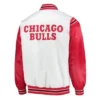 WhiteRed Chicago Bulls Renegade Varsity Satin Jacket