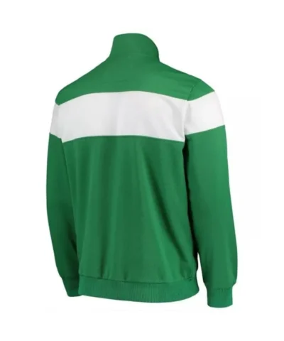 Boston Celtics Strength Kelly GreenWhite Striped Track Jacket