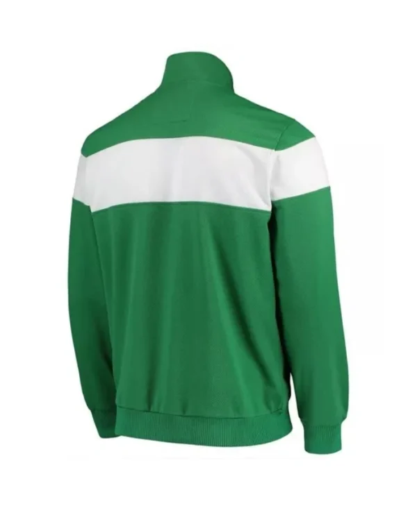 Boston Celtics Strength Kelly GreenWhite Striped Track Jacket