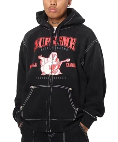 Supreme True Religion Hoodie Front View