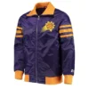Phoenix Suns The Captain II Full-Zip Varsity Satin Purple Jacket