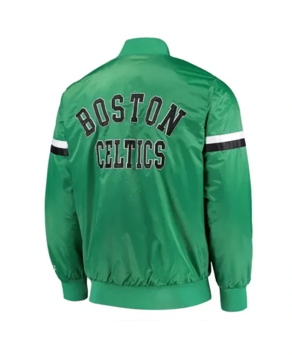 The Champ Boston Celtics Full-Snap Satin Green Jacket