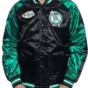 Shop The Finals 2008 Boston Celtics BlackGreen Full-Snap Satin Jacket