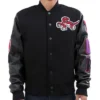 Toronto Raptors Letterman Varsity Black Jacket