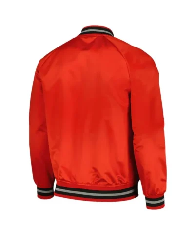 Toronto Raptors Hardwood Classics Red Satin Jacket