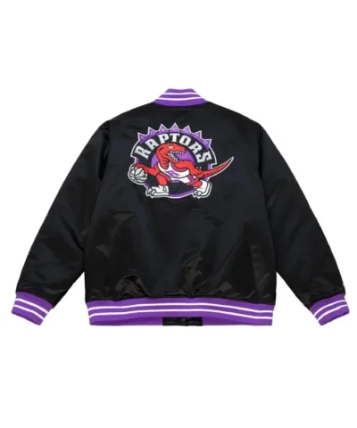 Toronto Raptors Heavyweight Black Satin Jacket