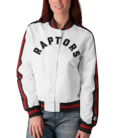 Toronto Raptors Home Town Satin Black Jacket