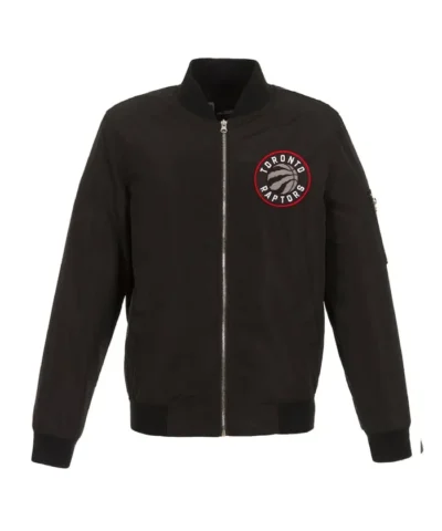 Toronto Raptors Nylon Lightweight Bomber Full-Zip Jacket