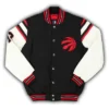 NBA Finals Championship Toronto Raptors Black Varsity WoolLeather Jacket