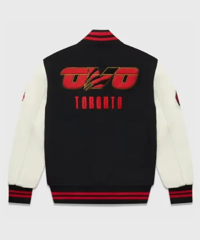 Toronto Raptors OVO Varsity Wool and Leather Full-Snap Jacket