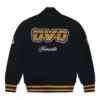 OVO Toronto Raptors Black Varsity Wool Jacket