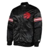 Shop Toronto Raptors Pick & Roll Full-Snap Satin Black Jacket