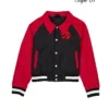 Toronto Raptors ]Full-Snap Nylon Red and Black Jacket