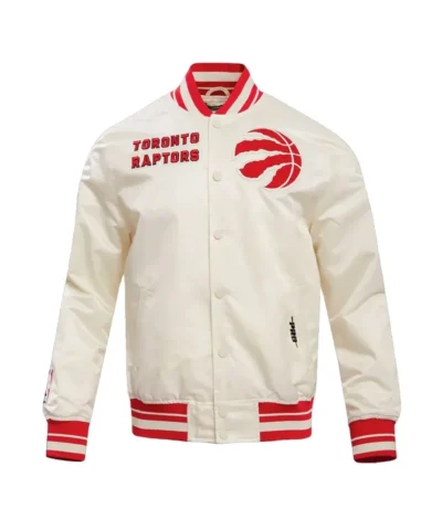 Buy Toronto Raptors Retro Classic Rib Full-Snap Satin Jacket