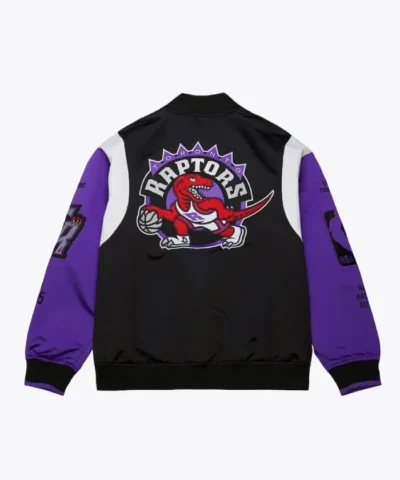 Toronto Raptors Team Origins Black Satin Jacket