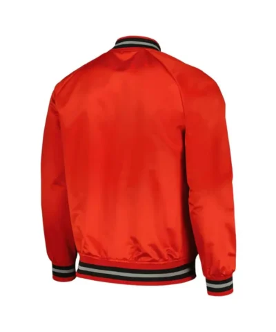 Toronto Raptors Wordmark Bomber Full-Snap Satin Jacket