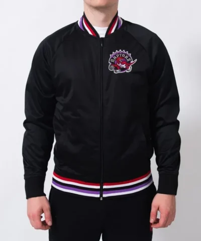 Top Prospect Toronto Raptors Bomber Full-Zip Satin Jacket