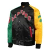 Toronto Raptors Ty Mopkins Full-Snap Varsity Satin Jacket