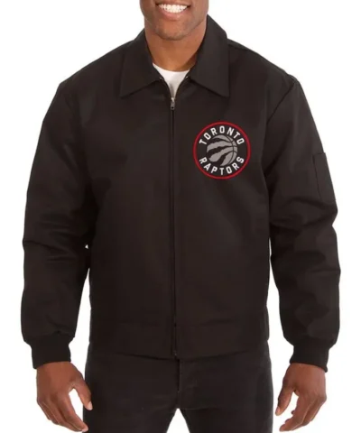 Toronto Raptors Workwear Black Cotton Jacket