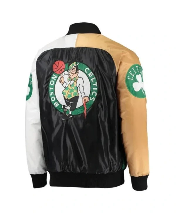 Boston Celtics Tricolor Remix Satin Jacket
