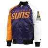 PurpleOrangeWhite Phoenix Suns Tricolor Remix Full-Snap Jacket