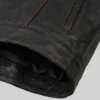 Two Tone Quilted Leather Vest For Mens