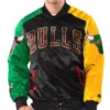 Chicago Bulls Ty Mopkins Full-Snap BlackRed Jacket