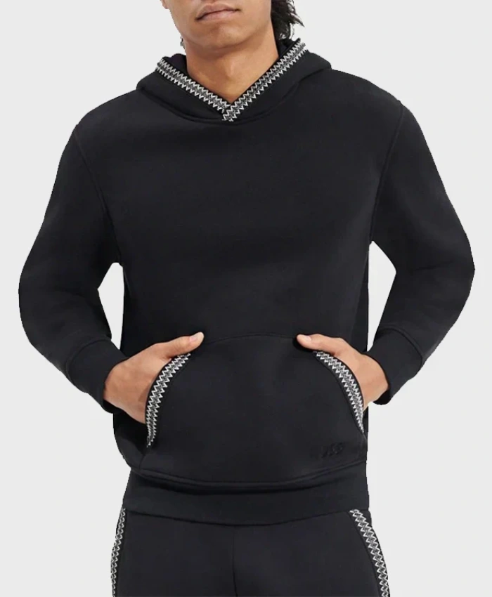 UGG Tasman Black Hoodie Front View