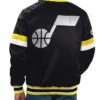 Home Game Utah Jazz Black Satin Jacket