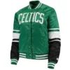 Victory Boston Celtics Full-Snap Satin Kelly Green Jacket