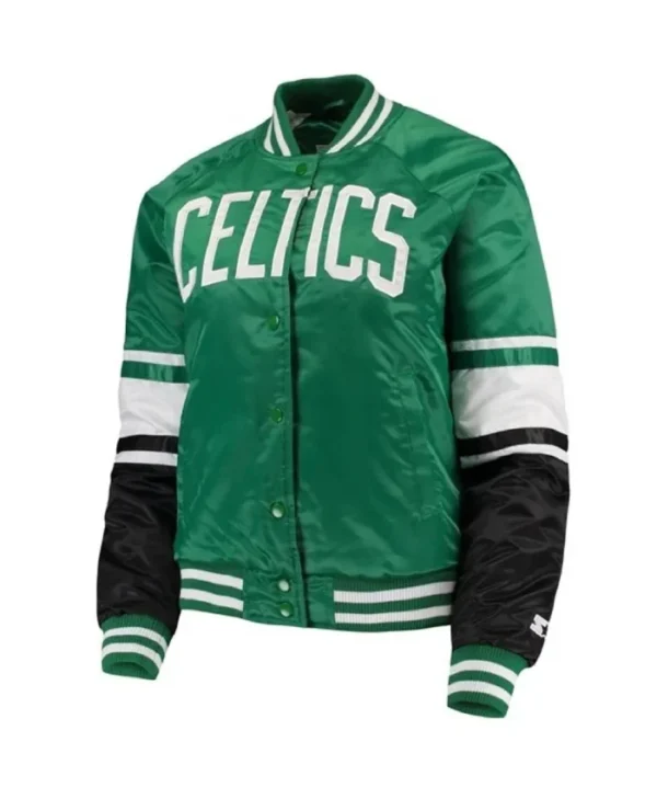 Victory Boston Celtics Full-Snap Satin Kelly Green Jacket