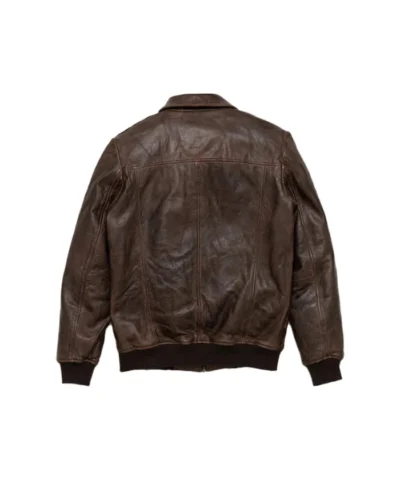 Men’s Vintage A2 Leather Brown Bomber Jacket