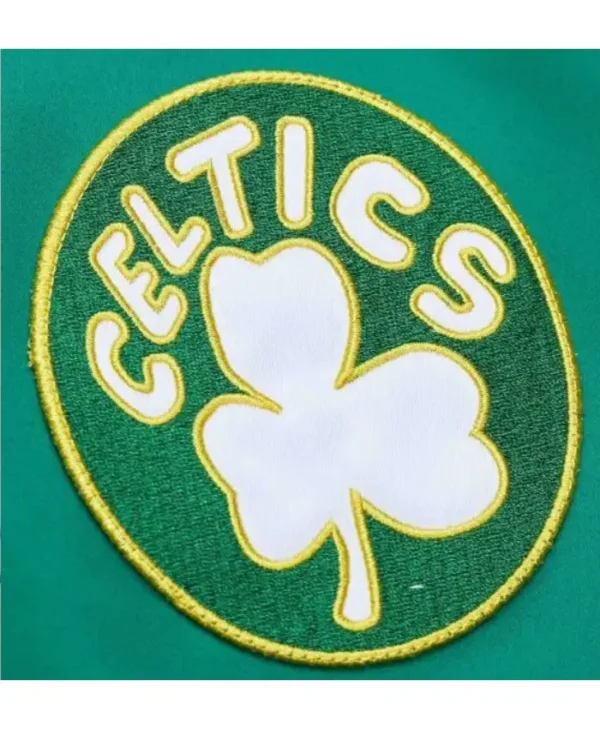 Vintage Logo Boston Celtics Full-Zip Green Satin Jacket