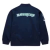 Dallas Mavericks Vintage Logo Lightweight Navy Satin Jacket
