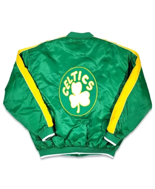 Boston Celtics Vintage Retro Green Satin Jacket