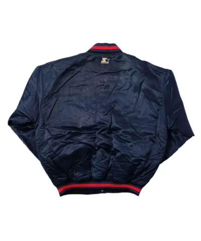 Philadelphia 76ers Bomber Navy Satin Jacket