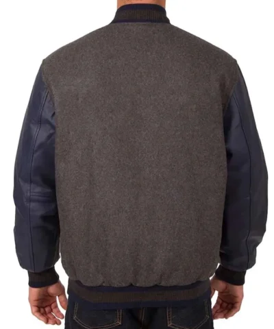 CharcoalNavy Washington Nationals Varsity Jacket