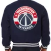Navy Washington Wizards Varsity Wool Jacket