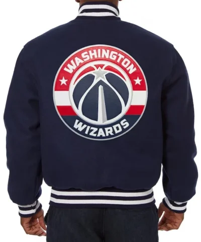 Navy Washington Wizards Varsity Wool Jacket
