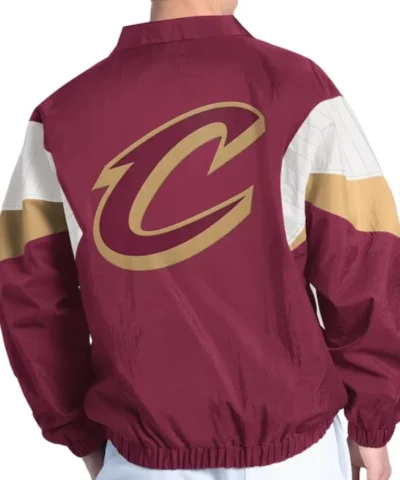 Cleveland Cavaliers Yard Line Wine Full-Zip Jacket