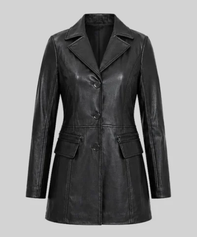 Women Petite Black Coat