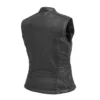 Women’s Classic Plain Leather Vest