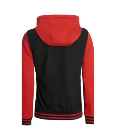 Women's Red and Black Varsity Jacket