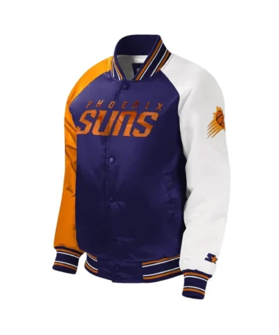 Shop Phoenix Suns Youth Varsity Satin Full-Snap Jacket