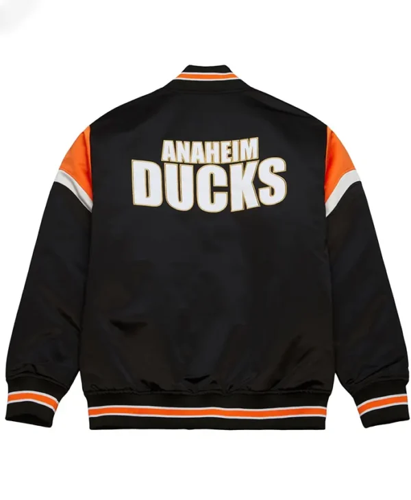 anaheim ducks varsity jackets Back