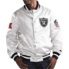 Las Vegas Raiders White Fill Jacket