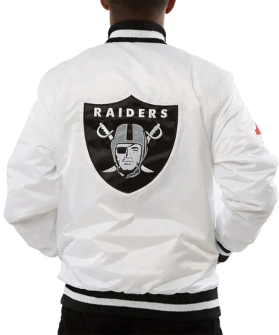 Las Vegas Raiders White Fill Jacket